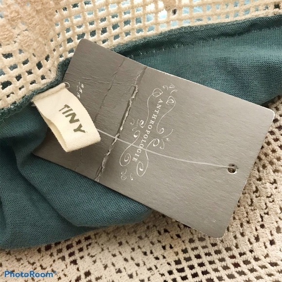 Tiny Anthropologie sea foam green boatneck top - Picture 7 of 7